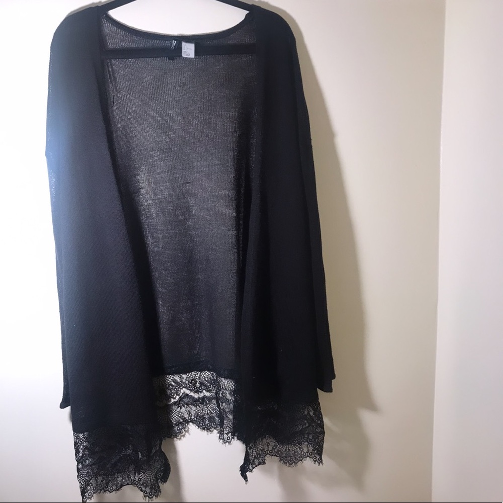 Long Black Cardigan